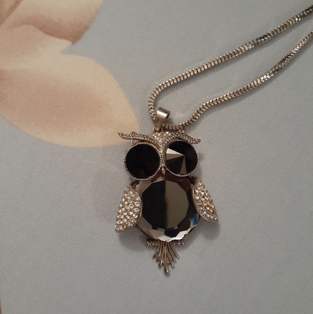 Trendy owl necklace